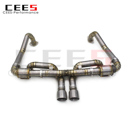 CEES Catback Exhaust For PORSCHE 718 Boxster/Cayman 2.0T 2016-2023 Exhaust System Titanium Exhaust Pipe Muffler Escape