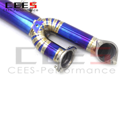 CEES for BMW M3/M4 G80/G8X G83 G82 3.0T 2021-2025 Middle Pipe 89mm/3.5inch Titanium Exhaust Systeme Middle Pipes Exhaust