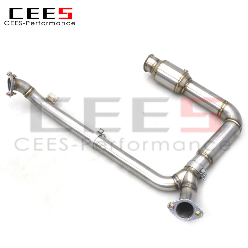 CEES Exhaust Downpipe For PORSCHE 718 Boxster/Cayman 2.0T 2016+ Downpipe with catalyst 304 Stainless Steel Exhaust Pipes