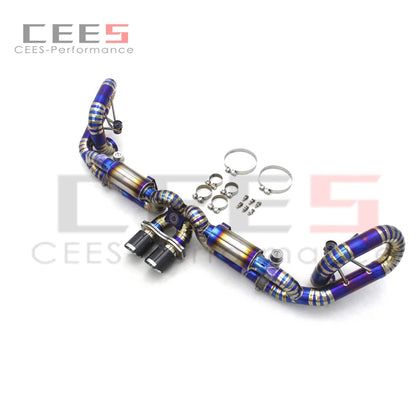 CEES Valve for Porsche 911 991.1 991 991 GT3 3.8T 2010-2016 Titanium Racing Exhaust Pipe Valvetronic Exhaudst Muffler System