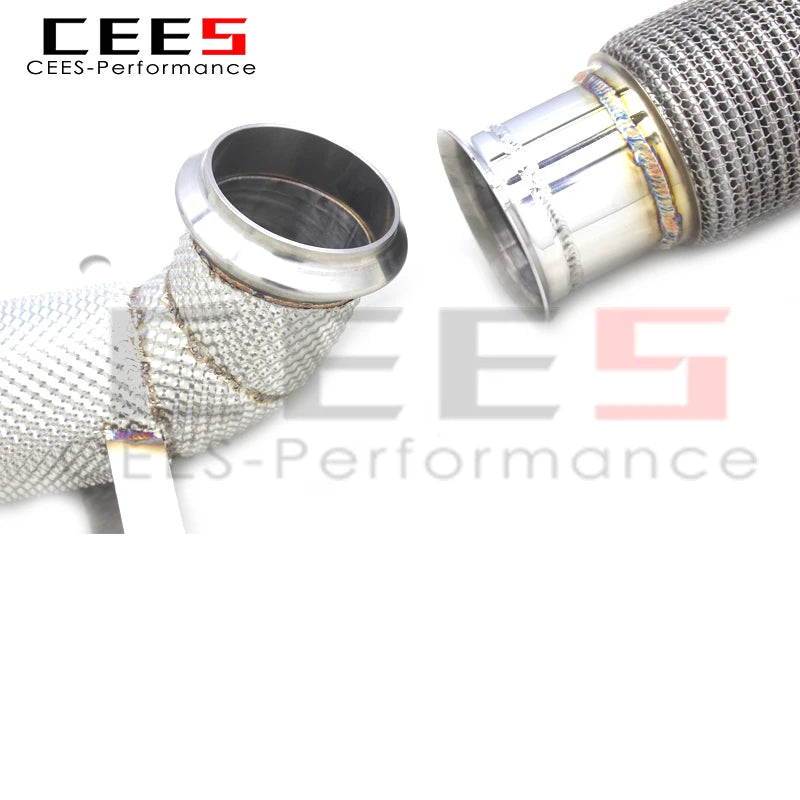 Downpipe For Mercedes-Benz A45 CLA45 National 6 2.0T 2014- SS304 stainless steel Catless downpipe without catalyst