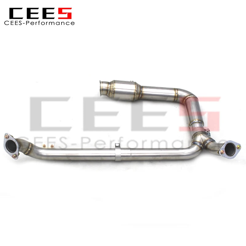 CEES Exhaust Downpipe For PORSCHE 718 Boxster/Cayman 2.0T 2016+ Downpipe with catalyst 304 Stainless Steel Exhaust Pipes