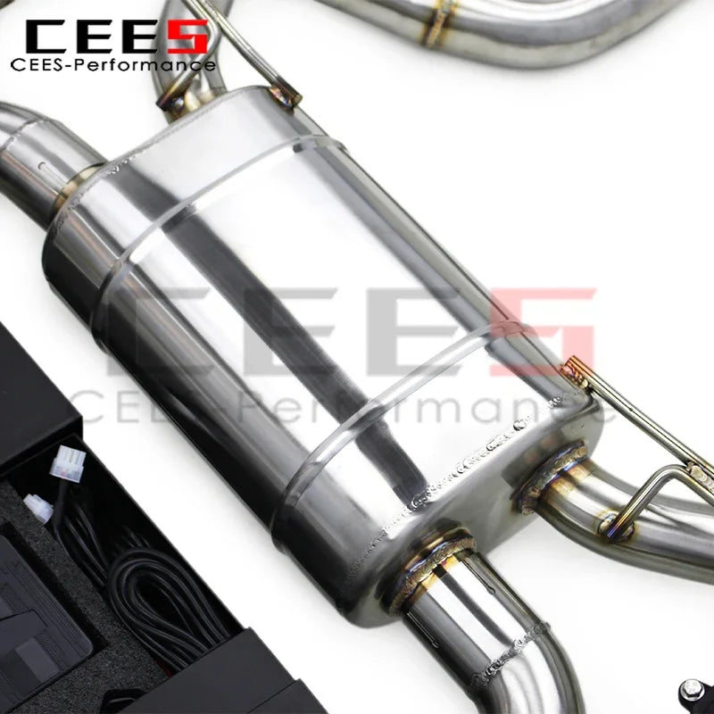 CEES Stainless Steel Tuning Catback Exhaust Pipes for BMW M2 F87 3.0T 2014-2018 Car Escape Exhaust Pipe Muffler System Assembly