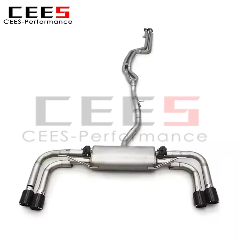 cees Stainless Steel Catback Exhaust System Assembly for BMW X3 F25 N55 3.0T 2011-2017 Escape Valved Car Exhaust Pipe Muffler