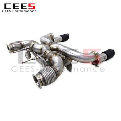 CEES  Valvetronic Exhaust Pipes for Mclaren 720S 4.0 2017-2019 Stainless Steel Exhaust Exhauster Sport Valved Muffler