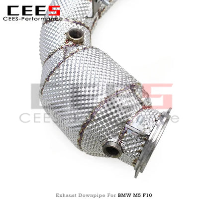 BMW M5/M6 F06/F10/F12/F13 4.4TT 2012-2016 Heat Shield Header Stainless Steel Downpipe Exhaust System