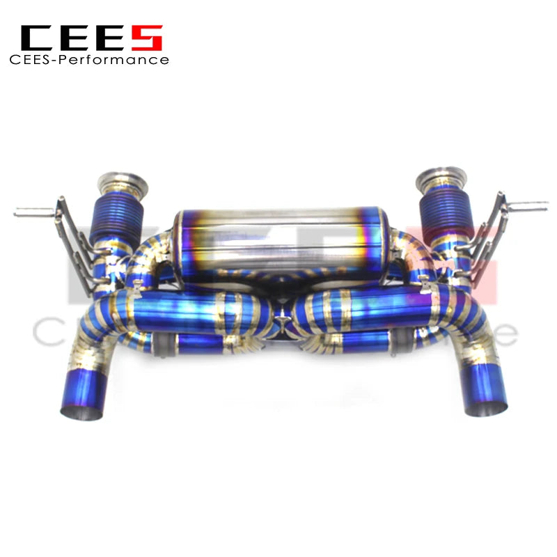 CEES Catback Exhaust System For Lamborghini Huracan STO/EVO Spyder 5.2 2019-2020 Titanium Exhaust Pipe Muffler Escape