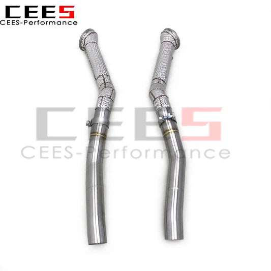 cees Straight Exhaust Downpipe for Ferrari F12 Berlinetta 6.3 2012-2016 Performance Stainless Steel Exhaust System Auto Part