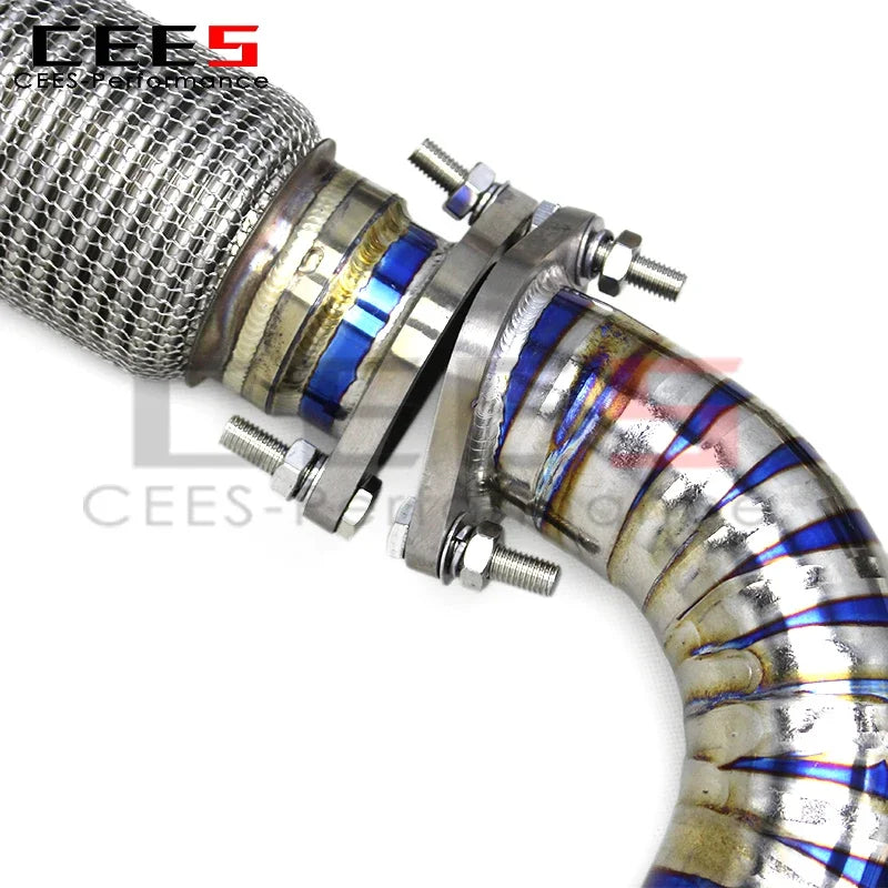 CEES Full Exhaust Pipe For Lotus Exige V6 3.5T 2012-2019 Stainless Steel Exhaust Manifold Y Pipe Titanium Car Exhaust Catback