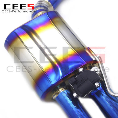 CEES Catback Exhaust System Performance Titanium escape Exhaust Pipe For Audi S6/S7 C7 4.0T 2013-2018