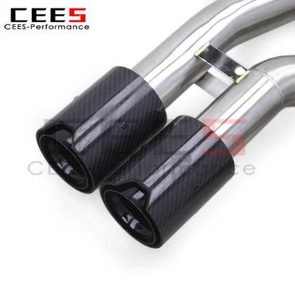 CEES Stainless Steel Performance Exhaust Pipe for BMW M2 Competition/M2C 3.0T F87 S55 2018-2024 Valved Catback Exhaust System