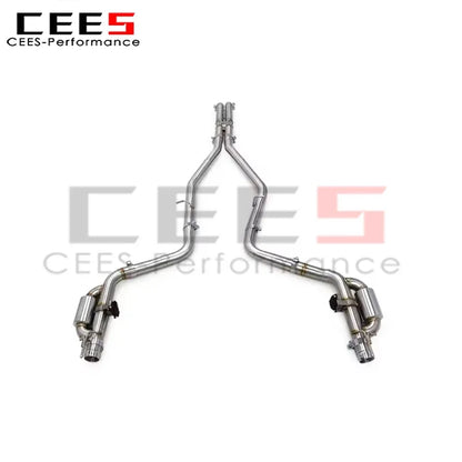 cees Tuning Exhaust Pipe Escape Assembly for Dodge Challenger 5.7L RT 2016-2022 Stainless Steel Catback Exhaust Muffler System