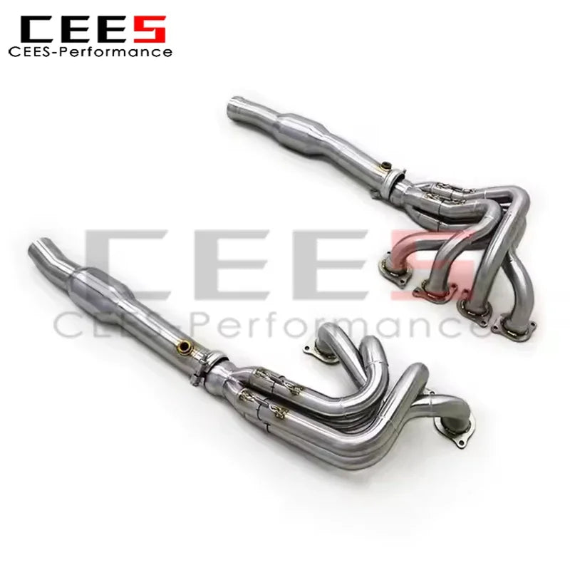 cees Exhaust Manifold Pipes for Mercedes-Benz SLS AMG C197 6.2L 2011+ SUS304 Stainless Steel Racing Tuning Exhaust Pipe System