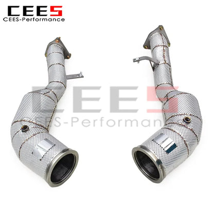 Porsche Macan Turbo/GTS 2.9T 2020-2024 Stainless steel Heat shield Downpipe Exhaust System