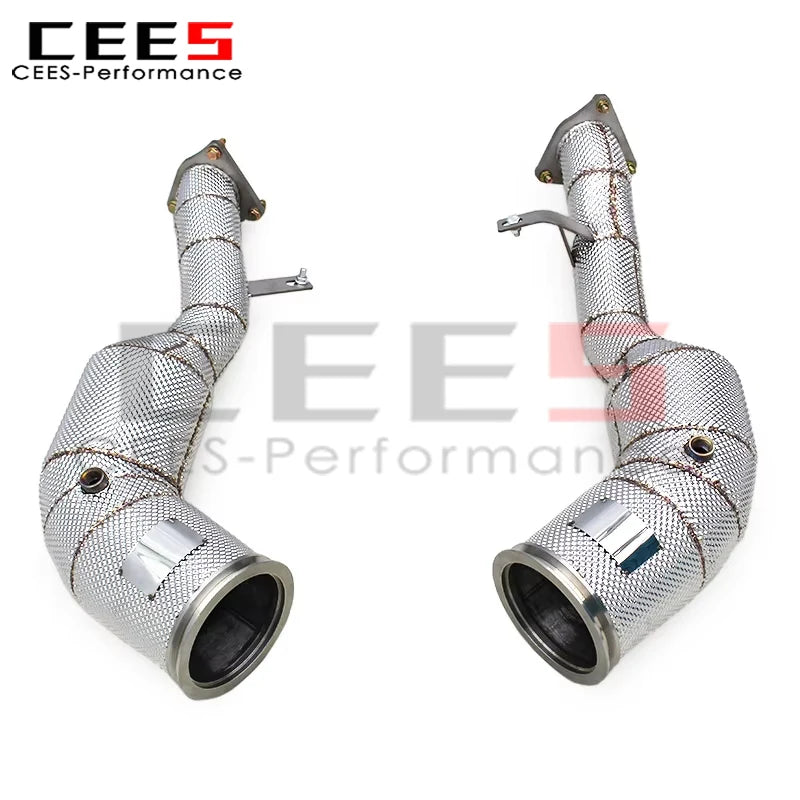 Porsche Macan Turbo/GTS 2.9T 2020-2024 Stainless steel Heat shield Downpipe Exhaust System