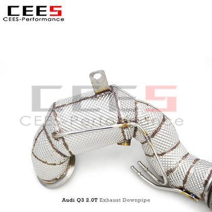 Audi Q3 2.0T 2019-2021 Stainless Steel Downpipe Exhaust with OPF/GPF