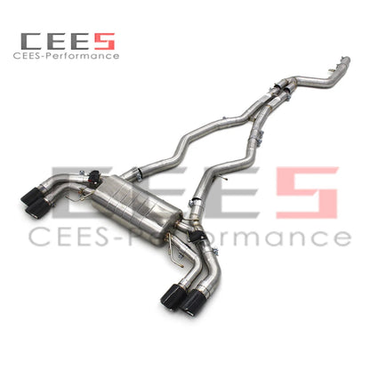 CEES Valvetronic Catback Exhaust Pipes For BMW M240i B58 3.0T 2017-2023 304Stainless Steel Exhaust Muffler