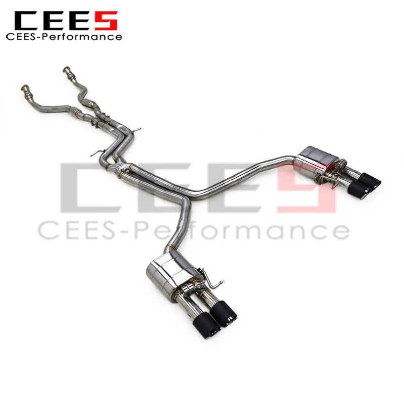 CEES High Performance Exhaust Pipes for Audi S4/S5 B8.5 3.0T 2013-2019 Stainless Steel Valve Exhaust Catback System Assembly