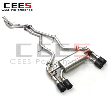 cees Catback Exhaust System for BMW M2 F87 3.0T 2016-2019 Stainless Steel Performance Valvetronic Exhaust Pipe Muffler Assembly