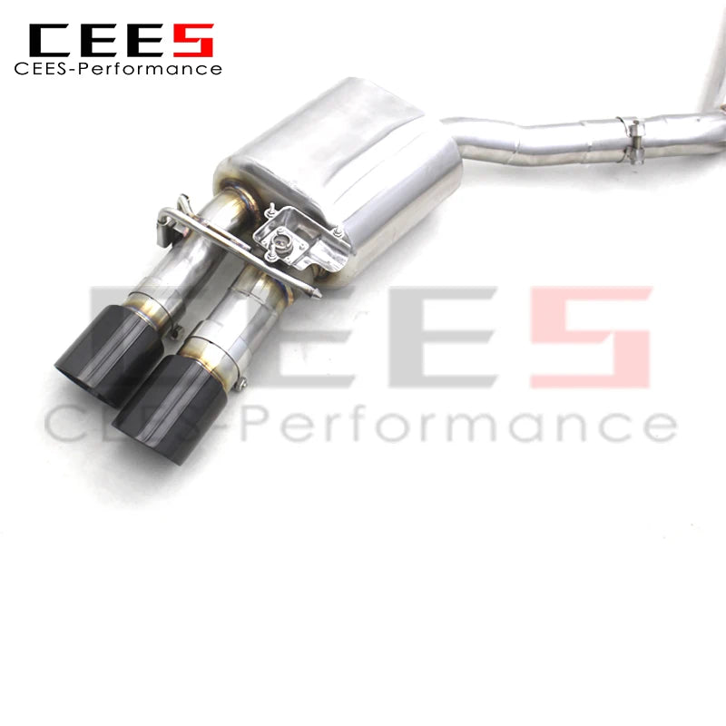 CEES High quality Catback Exhaust pipes For Audi S6/S7 C7 4.0T 2013-2018 Stainless Steel exhaust valve exhaust systems