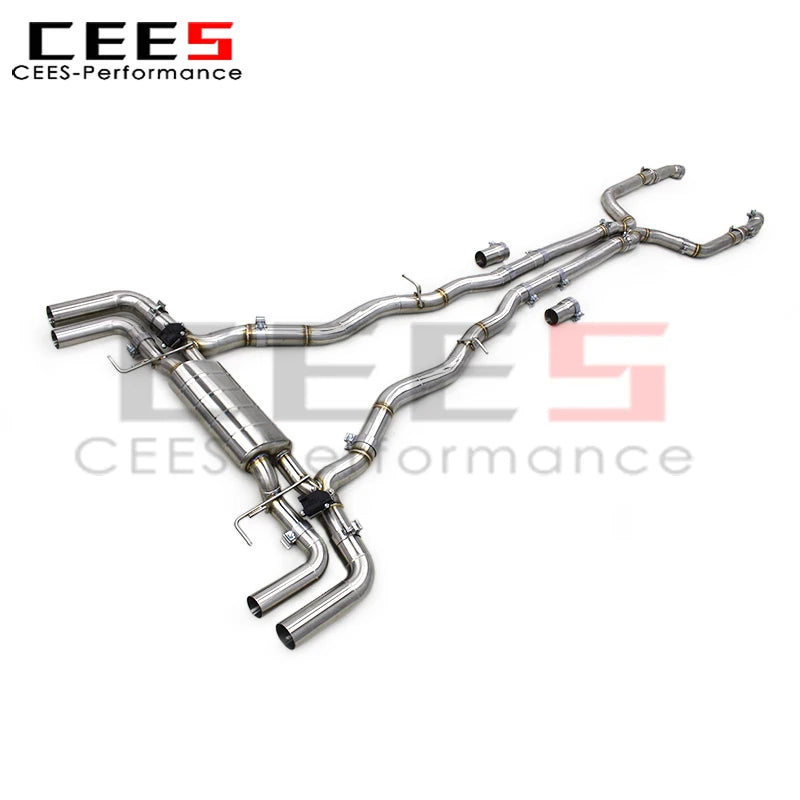 cees Catback Exhaust Pipes for BMW M850/M850i 4.4TT 2019-2023 Car Exhaust System Stainless Steel Exhaust Pipe Muffler Escape