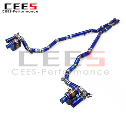 cees Performance Titanium Exhaust for Ferrari GTC4 Lusso/Lusso T 2016-  Car Exhaust Pipe Valvetronic Catback Exhaust Muffler