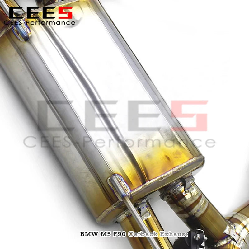 cees Performance Titanium Exhaust System for BMW M5 F90 M8 F91 F92 F93 M850i 4.4T 2018-2023 Car Racing Exhaust Valved Muffler