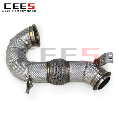 cees Exhaust Downpipe Pipes for Mercedes-Benz S500 3.0T 2023-2024 Performance Stainless Steel Racing Exhaust Pipe System