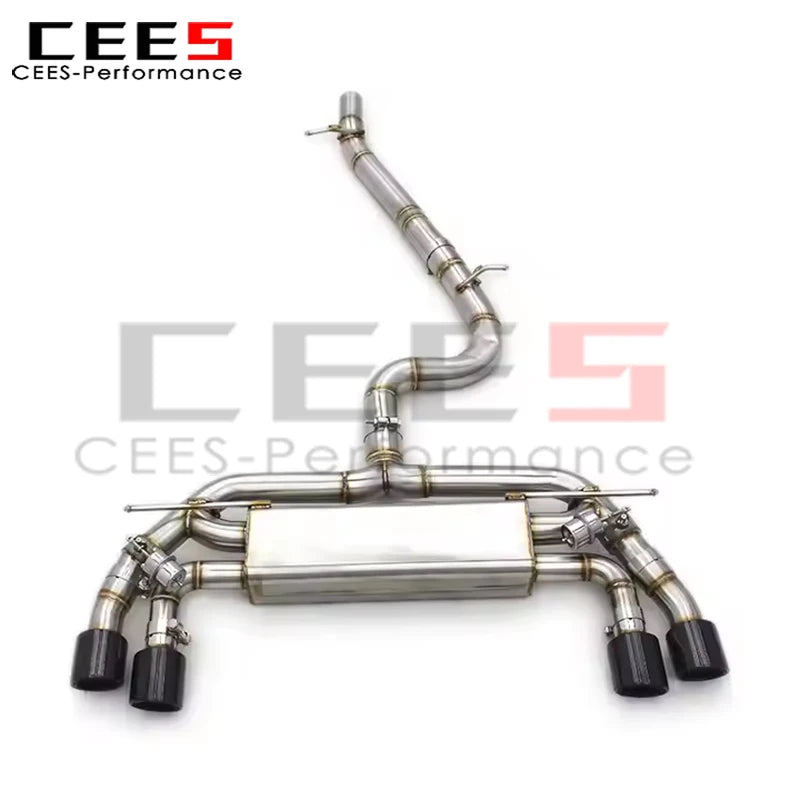 cees Catback Exhaust Escape for VW GOLF MK7 7R/7.5R 2.0T 2012-2019 Valve Exhaust Pipe Muffle SS304 Stainless Steel System