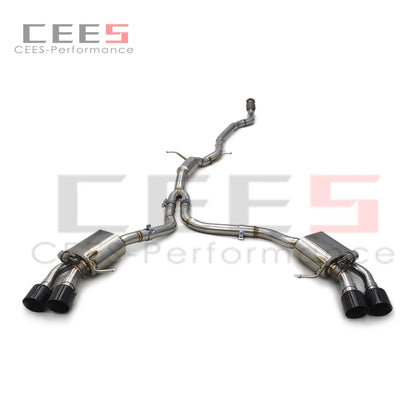 CEES Catback Exhaust System for Porsche Macan 2.0T 2014-2017 Tuning Performance Stainless Steel Valve Exhaust Pipe Muffler