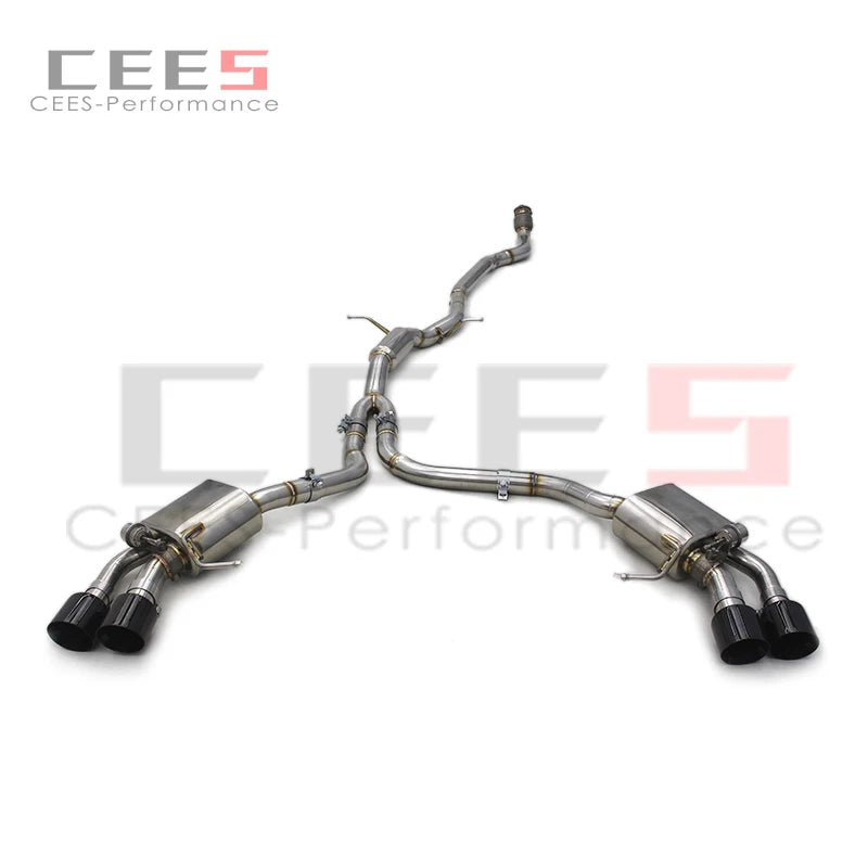 CEES Stainless Steel  Valved Sport Exhaust Catback Muffler for Porsche Macan 2.0T 2014-2017 Exhauster Pipe