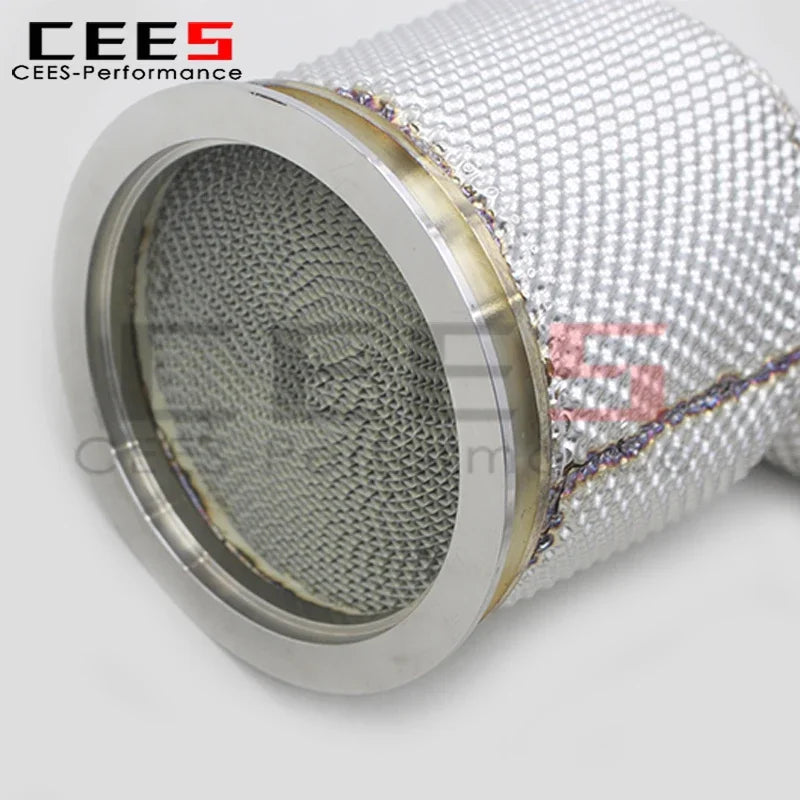 cees Stainless Steel Exhaust Downpipe for Porsche Panamera 971 2.9/3.0 2017+ High Custom Car Exhaust Pipes Catted Downpipe