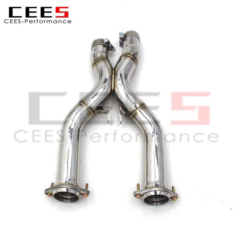 cees for Ferrari 599 6.0L 2006-2015 Downpipe X-pipe Exhaust System