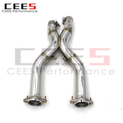 cees for Ferrari 599 6.0L 2006-2015 Downpipe X-pipe Exhaust System