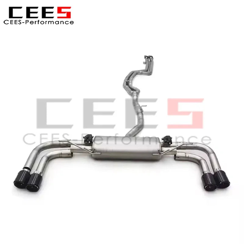 cees Stainless Steel Catback Exhaust System Assembly for BMW X3 F25 N55 3.0T 2011-2017 Escape Valved Car Exhaust Pipe Muffler