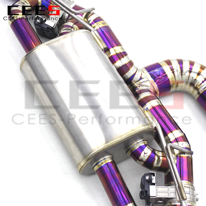 CEES Catback Exhaust System For Audi RS3/TTRS 2.5T 2017-2023 Titanium High Performance Valvetronic Exhaust Pipe