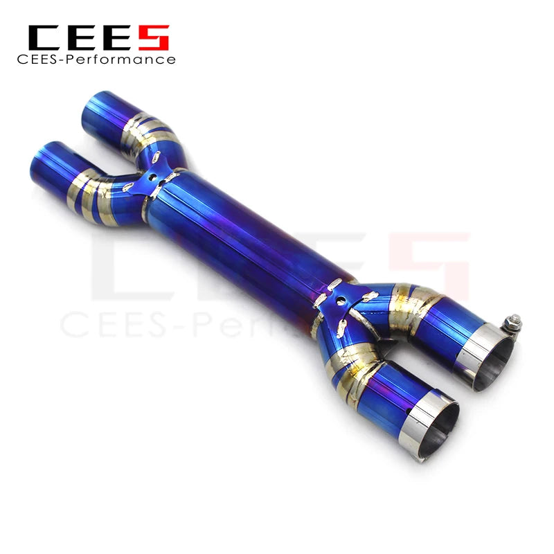 CEES Straight pipe X pipe For Ferrari GTC4 Lusso/Lusso T 6.3 2016- Racing Performance Titanium Exhaust Pipes Car Exhaust Systems