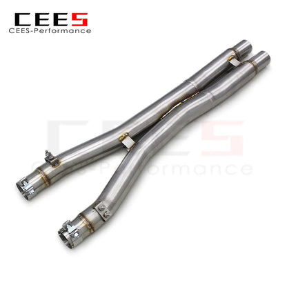 CEES Performance Exhaust X pipe Mid pipe For Ferrari California 4.3L 2009-2018 304 Stainless Steel Exhaust System