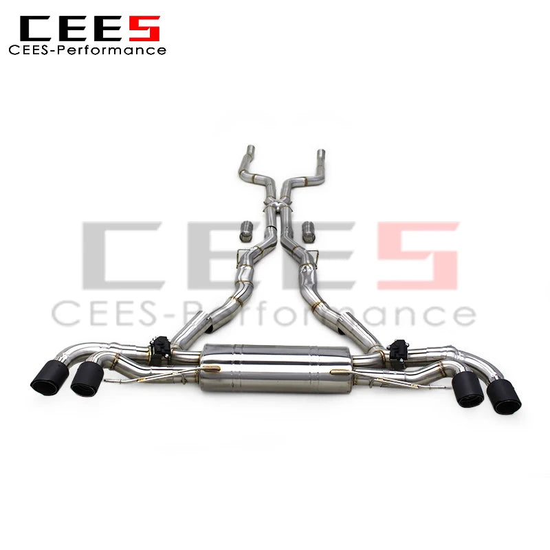 CEES Performance Valve Catback Exhaust System for BMW X5 M50i 4.4TT 2019-2024 Stainless Steel Racing Exhaust Pipe Muffler