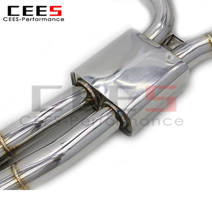 cees Exhaust Pipe for PORSCHE Cayenne 958 4.8 2010-2016 Stainless Steel with Remote Control High Performance Exhaust Catback