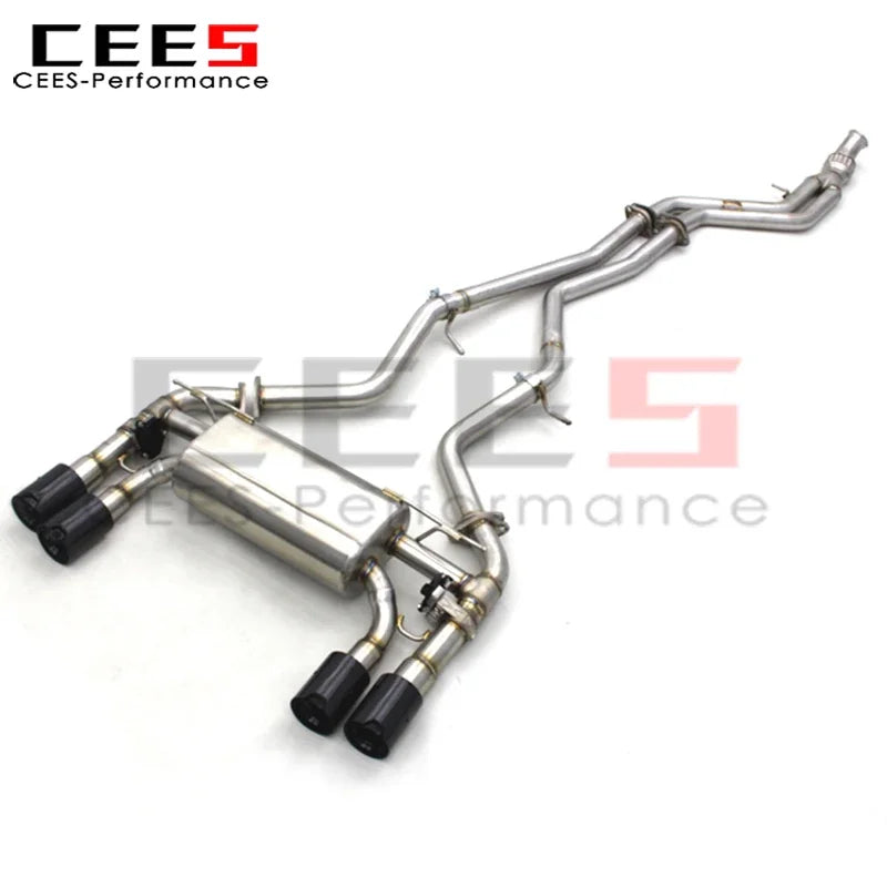 cees Catback Exhaust System for BMW M2 F87 3.0T 2016-2019 Stainless Steel Performance Valvetronic Exhaust Pipe Muffler Assembly