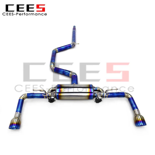 cees Tuning Titanium Catback Exhaust for VW GOLF 8/MK8/GTI 2.0T 2020-2024 Racing Exhaust Pipe Escape Valve Muffler System