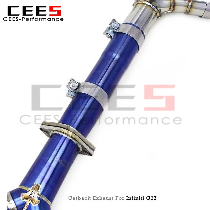 cees Catback Muffler for Infiniti G37 3.7L 2010-2021 Performance Titanium Valvetronic Exhaust System with Valve Controller