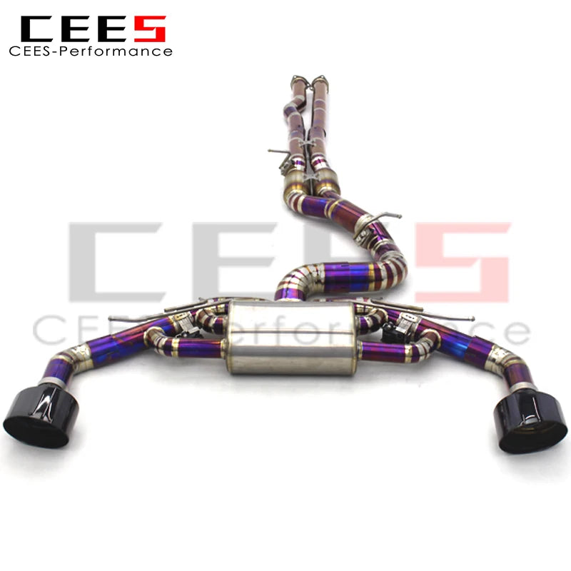 CEES Catback Exhaust System For Audi RS3/TTRS 2.5T 2017-2023 Titanium High Performance Valvetronic Exhaust Pipe