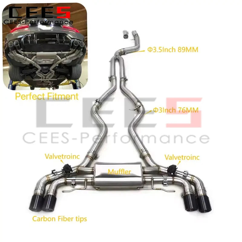 BMW G20/G22/G26 M340i/M440i Valved Sport Exhaust System