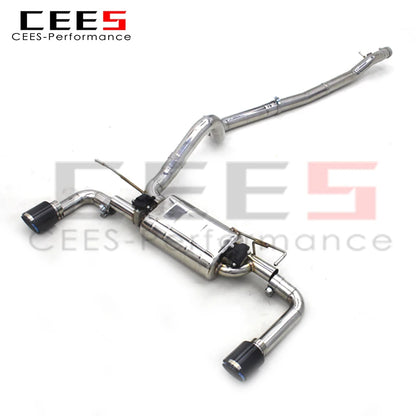 CEES Catback Exhaust for Jeep Wranler JK JL 3.6 2.0Turbo 2007-2020 Tuning Performance Exhaust Systems T304 Valve Exhaust Pipes