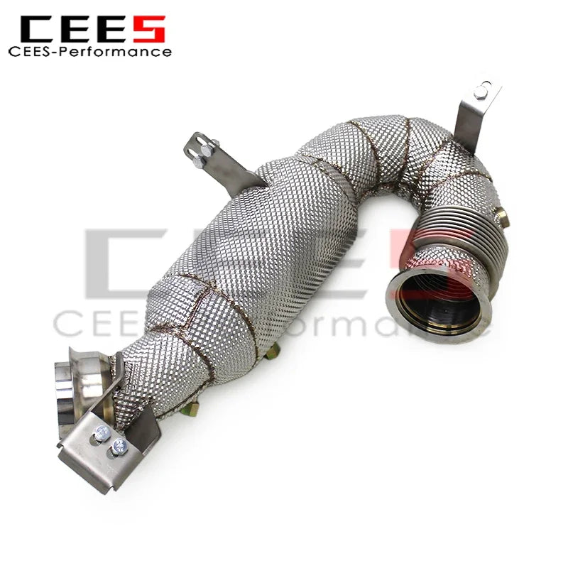 cees Downpipe Exhaust for Mercedes-Benz AMG GT53/GLE53/E53 3.0T 2020-2024 Stainless Steel Downpipe with Catalyst Exhaust Pipe