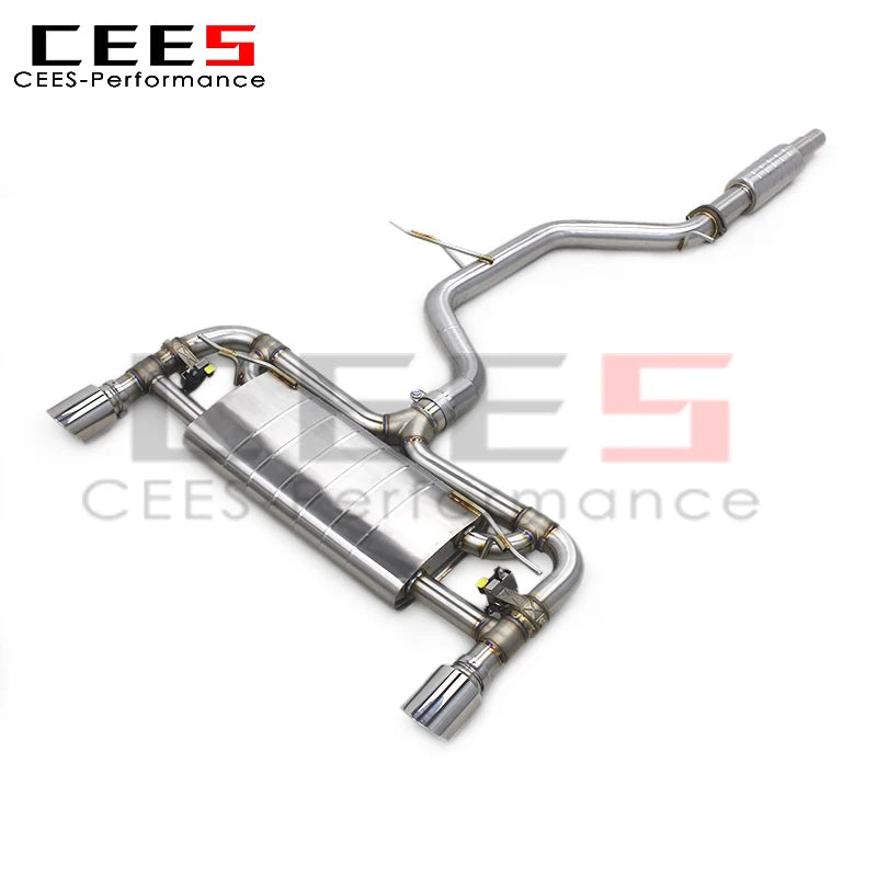 cees Catback Exhaust System Pipes for VW GOLF 7/MK7/GTI 2.0T 2014-2020 SS304 Stainless Steel Car Escape Exhaust Pipe Muffler