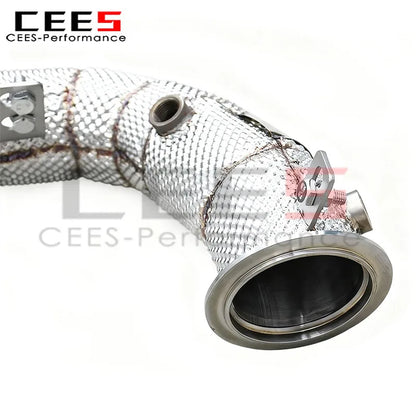 BMW X5M/X6M E70/E71 4.4TT 2010-2014 Stainless Steel Heat shield Downpipe Exhaust System
