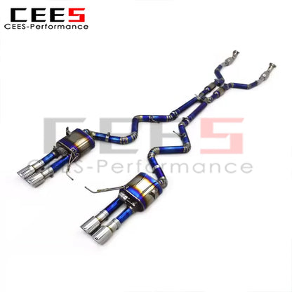 cees Titanium Performance Catback Exhaust for BMW M3 E90/E92/E93 4.0L 2007-2013 Car with Catalyst Muffler Exhaust Pipes System